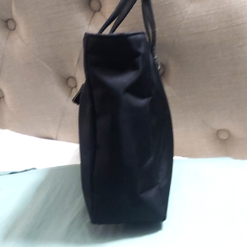 Vintage Ralph Lauren Nylon Black Tassel Small Tote Bag - Picture 8 of 12